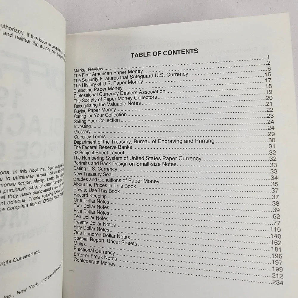 Official 1995 Blackbook‎ Price Guide US Paper Money 27th Edition Collectibles